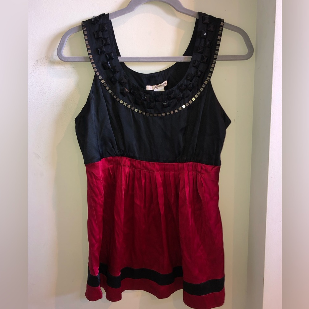 100% Silk Jeweled tank for a nice night out